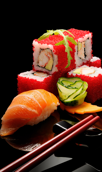 Sushi Roll and Nigiri